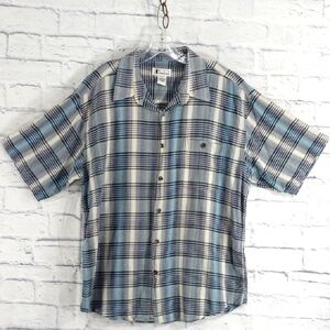 🔵BOGO FREE🔵Ron Chereskin Plaid Button Down Shirt Sz XL 100% Cotton